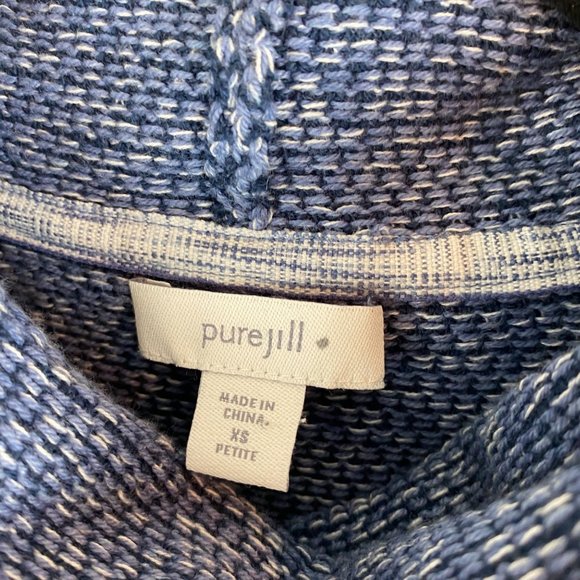 Purejill blue hooded‎ sweater size xs - Picture 4 of 4